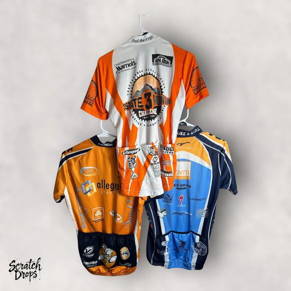 Women's Cycling Tops Size Large Bundle 3 High Performance Bike Jerseys W08 - Picture 2 of 4